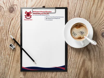 Letterhead design for a school documentation documents graphic design illustrator letterhead school
