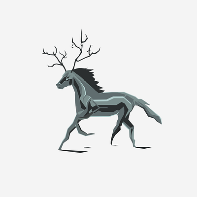 Esmerald Horse illustration vector
