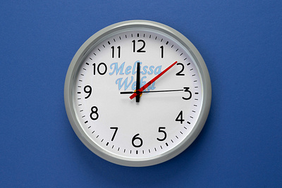 Mockup Clock 3d animation graphic design logo
