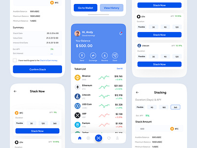 Crypto Apps For Andriod & IOS app app ui branding crypto app crypto concepts crypto mobile apps crypto ui design graphic design mobile app ui mobile apps typography ui ux