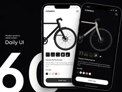 Daily UI #60 - Modern product detail screen app app design bike cowboy dailyui design e bike ecommerce ecommerce shop interface ios mobile mobile app product product detail shop store ui uiux ux