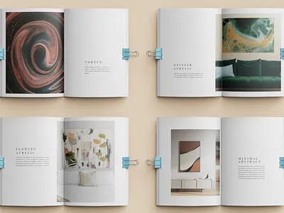 Promotional Catalogue Layouts - Art Social branding catalogue graphic design layout marketing minimal ui visual design