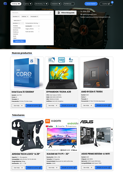 PC Sales Web Page UI sales web page ui ui design ux