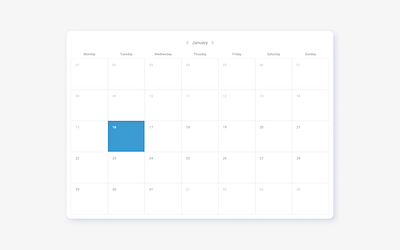 Minimalist Calendar UI saas ui web app web calendar web design