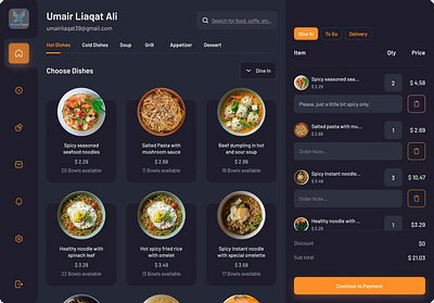 UI UX Design for Food Order Interface 🍽️ 3d animation app branding dashboard graphic design logo motion graphics ui ux web app