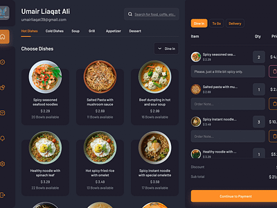 UI UX Design for Food Order Interface 🍽️ 3d animation app branding dashboard graphic design logo motion graphics ui ux web app