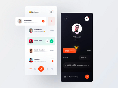 Chat App UI/UX app design app ui ux chat app ui ui ux