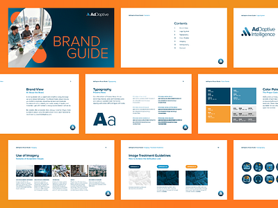 Brand Guide • AdDaptive art direction brand guide branding graphic design layout typography visual identity