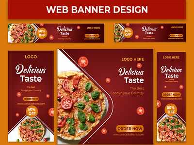 Food Social Media Post And Restaurant Web Banner Design advertise advertising banner branding display ads banner etsy banner fb banner food food social media post google ads banner google display ads graphic design ig banner restaurant social media post social media post design web banner website banner website header