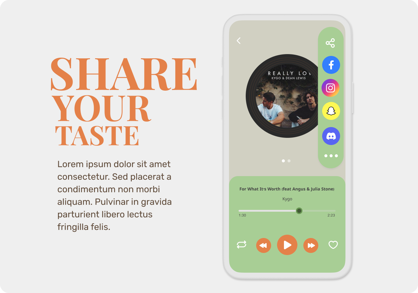 Daily UI Challenge #010-Social Share ui