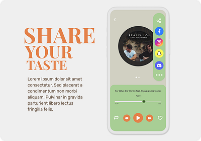 Daily UI Challenge #010-Social Share ui