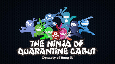 The Ninja of Quarantine Gabut coreldraw graphic design illustration ninja social media vector