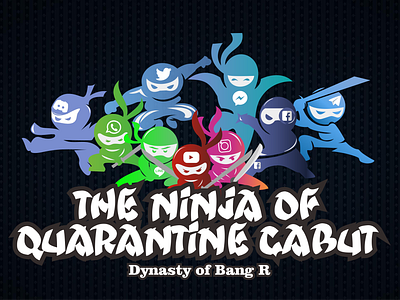 The Ninja of Quarantine Gabut coreldraw graphic design illustration ninja social media vector