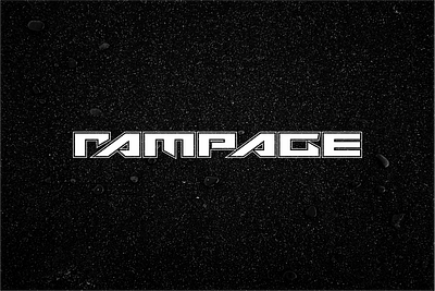 Rampage branding coreldraw gaming graphic design logo logotype