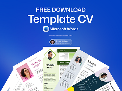 Resume - CV Template art download cv download resume tamplete word