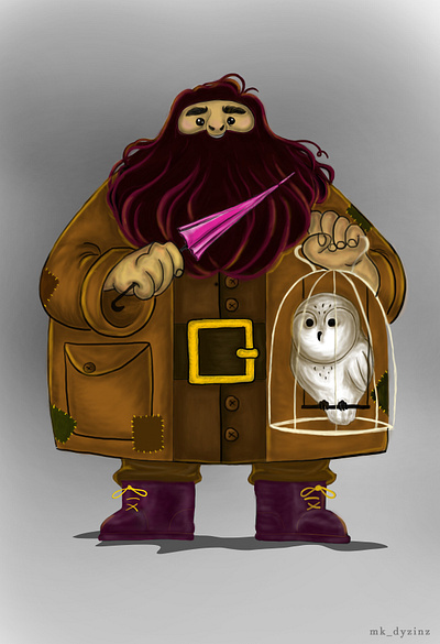 Rubeus Hagrid design graphic design illustration