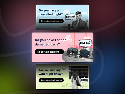 FlyGuy App - Cards branding graphic design ui