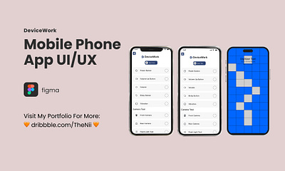 Mobile Test App UI/UX Design automated testing dark mode end to end testing figma light mode mobile test app mobile test app design mobile testing motion graphics multiple test types performance testing responsive test app ui unit testing usability testing
