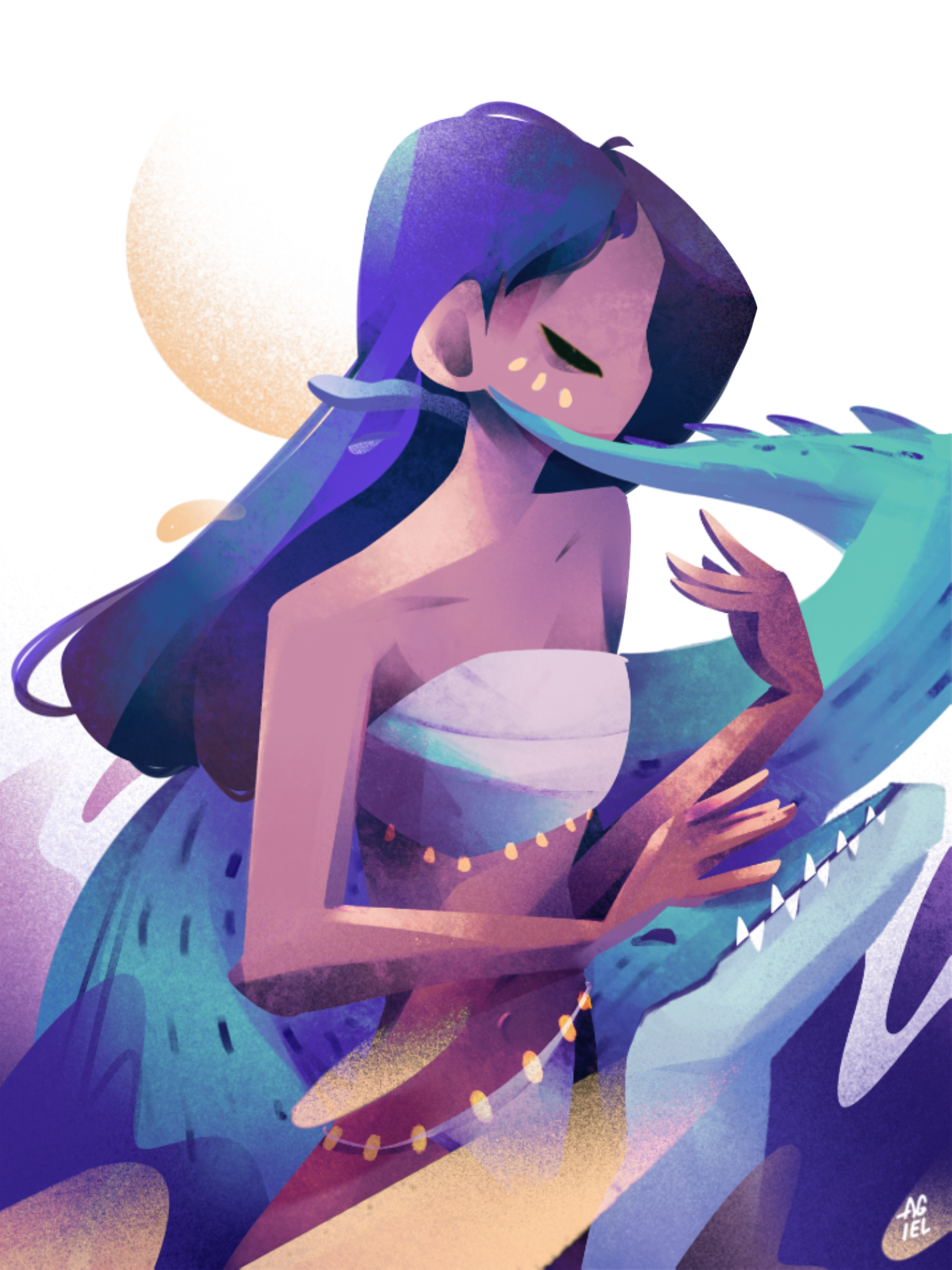 Wild art character design character illustration digital painting girl illustration procreate