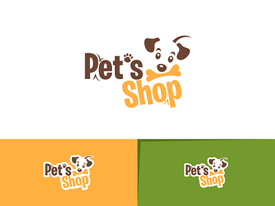Pet's Shop Logo Branding branding design graphic design icon illustration logo logo design logotype vector
