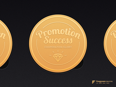 Promotion Success badge icon illustration