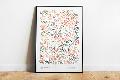 Abstract Line Style Poster Design abstract poster design graphic design illustration modern poster organic line pattern poster poster design vector wall decoration