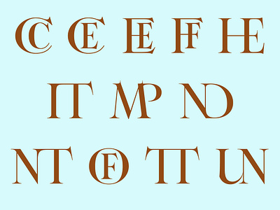 Ligatures font ligature typography