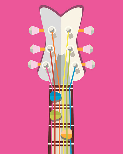 Guitar Headstock adobe illustrator adobe photoshop branding design graphic design illustration illustrator logo vector