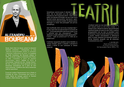 Flyer design for theater conference II graphic design illustration typography