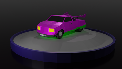 Low Poly Car 3d car cartoon low poly modeling shader