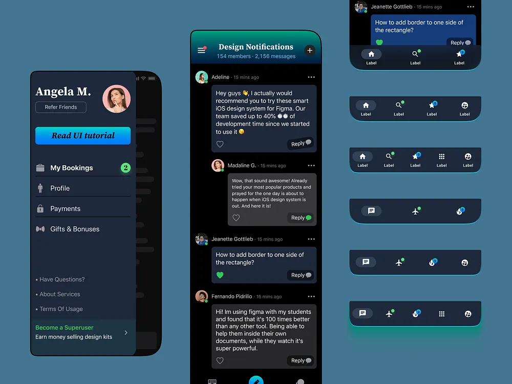 Comment UI designs, themes, templates and downloadable graphic elements ...