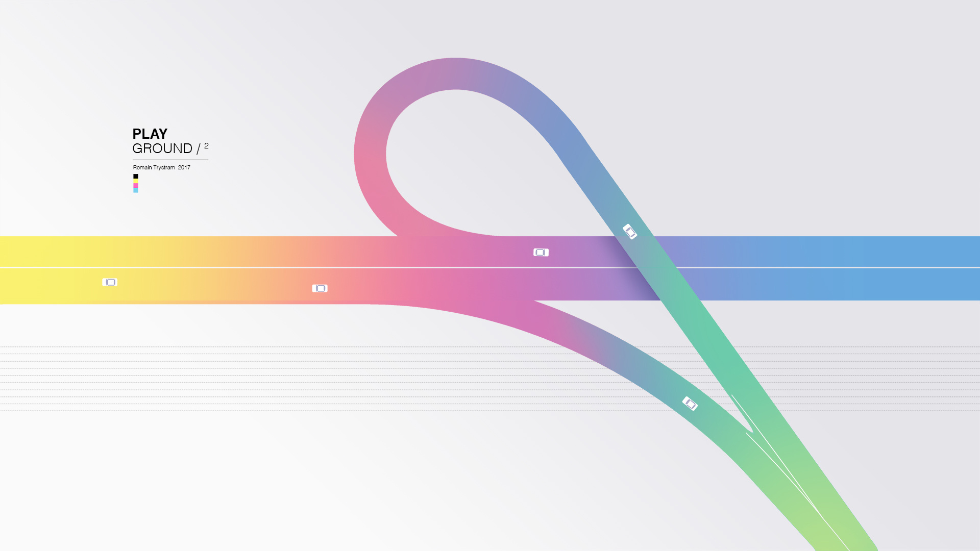 Playground abstract city colours gradient illustration light