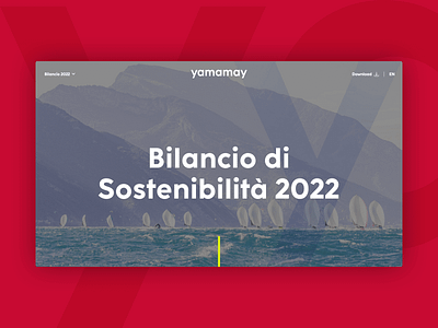 Yamamay - Bilancio di Sostenibilità 2022 annual report company lets play sustainability report ui ui design visual design web design website