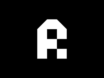 A Pixel logo mark abstract design inspiration letter lettering lettermark logo logo design logo designer logodesign logomark logos mark minimal minimalist modern pixel simple typography