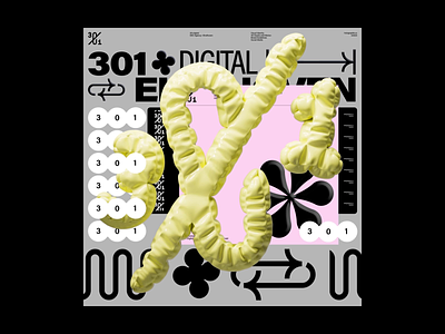 301.digital 3d animation art direction branding design layout motion motion grap typography visual identity visual language