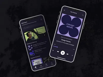 📻 Podcast & Streaming Mobile App | Hyperactive animation app design audioplayer branding design studio hyperactive interfaces mobile mobile app product product design saas startup streaming platform web design