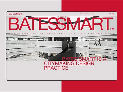 Bates Smart | Corporate website redesign animation design ui ux web