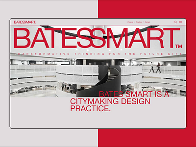 Bates Smart | Corporate website redesign animation design ui ux web