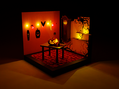 Halloween 🎃 3d art blender graphic design halloween pumpkin scary