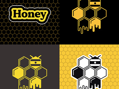 Honey Logo branding design font graphic design honey honey logo design illustration logo