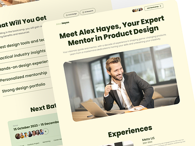 Indie Mentorship Bootcamp bootcamp branding course personal branding portfolio website ui ux website