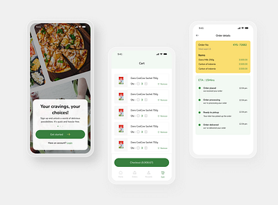 Food Delivery app app branding design productdesign ui ux