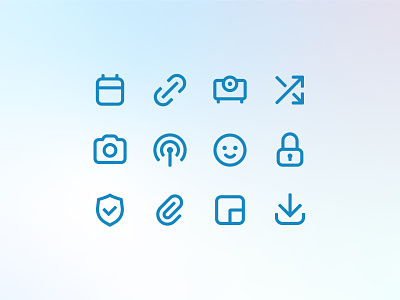 Roondy outline cast download emoji link padlock save smile