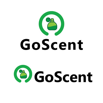 Logo for GO scent branding graphic design logo