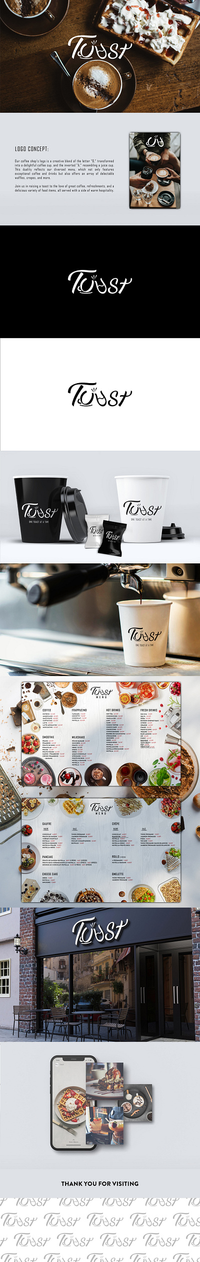 TOAST | COFFEE SHOP BRANDING branding graphic design logo visual identity