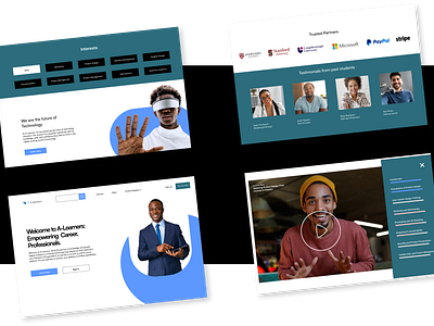 E-learning platform | A-learners interaction design ui user research ux visual design