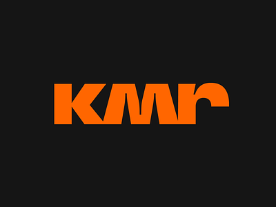 KMR Logo brand identity branding custom logo k letter logo kmr lettermark logo logotype minimal logo minimalist minimalistic modern logo red logo simple wordmark