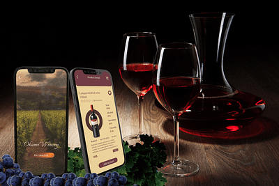 Winery Okami Product Design mobile product design ui ux