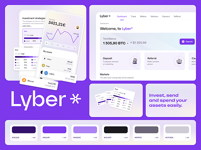 Lyber ⭐ Web3 Platform design finance fintech graphic design logo product design ui ux web3