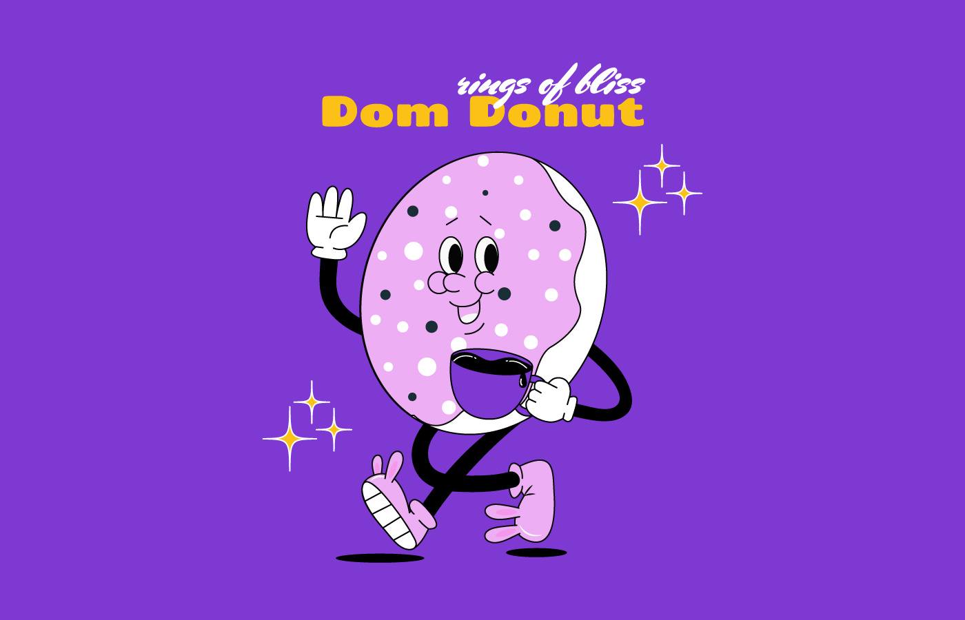 Mascot logo | DONUT logo by Anastasiia Talanova on Dribbble